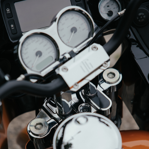 Chrome Harley Davidson Touring Top Triple Tree installed on a 2015 Road Glide FLTRX