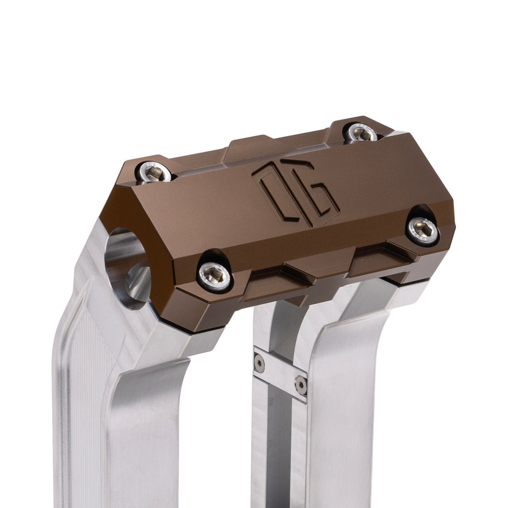OG Aluminum 8.5 inch Straight Risers with Bronze Standard Top Clamp
