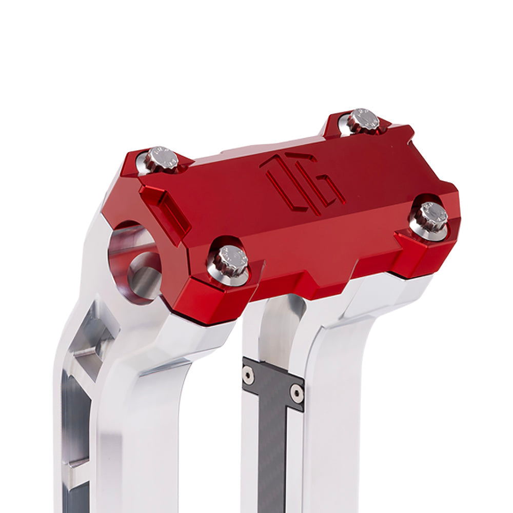 OG Red Performance Top Clamp on OG Aluminum Performance Riser Legs