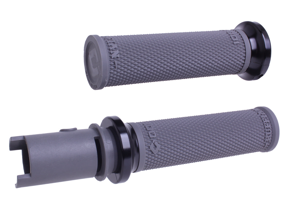 ODI Lock-On Ruffian Grips For 2024-Up-Touring & 2025-Up M8 Softails Graphite/Black