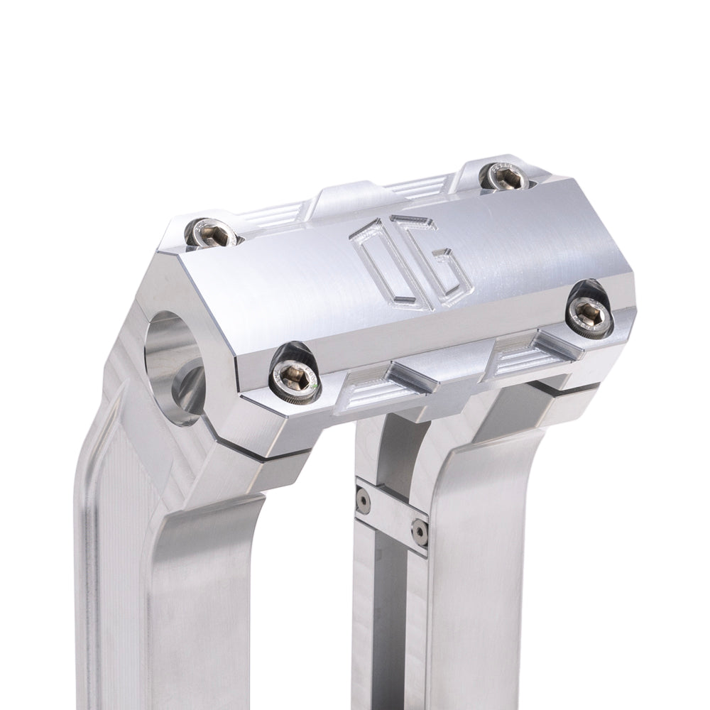OG Aluminum 10.5 inch Straight Risers with Aluminum Standard Top Clamp