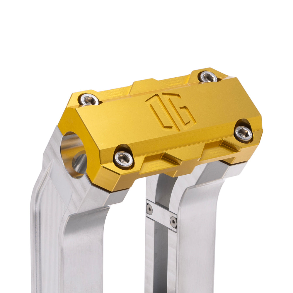 OG Aluminum 10.5 inch Straight Risers with Gold Standard Top Clamp